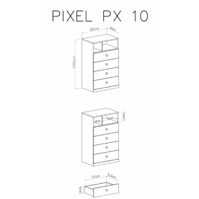 Komoda PIXEL 10 Komoda PIXEL 10