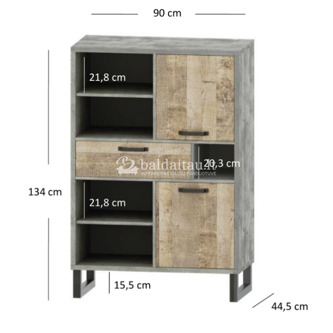 Pastatoma lentyna BARI 2D1S Pastatoma lentyna BARI 2D1S