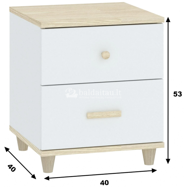 Naktinė spintelė GOODY 2S Naktinė spintelė GOODY 2S