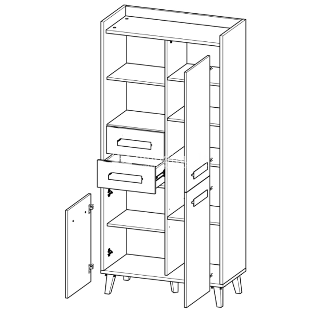 Pastatoma lentyna WERSO W3 Pastatoma lentyna WERSO W3