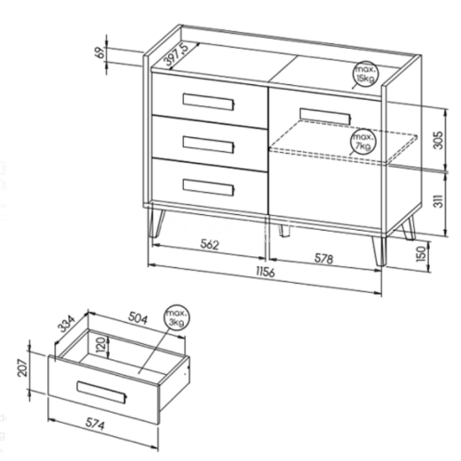 Komoda WERSO W6 Komoda WERSO W6