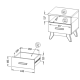 Naktinė spintelė SVEN SV15 Naktinė spintelė SVEN SV15