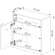 Komoda TIPS 2D1S Komoda TIPS 2D1S