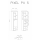 Spintelė PIXEL 5 Spintelė PIXEL 5